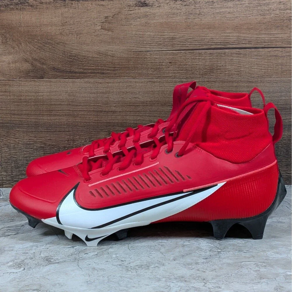 Nike Vapor Edge Pro 360 2 Men's 12 Univ. Red White Football Cleats DA5456-616